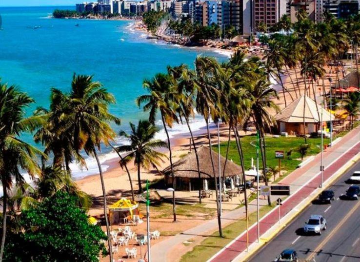 Apartamento Flat with the sea view Maceió Exterior foto